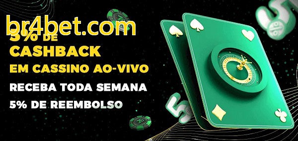Promoções do cassino ao Vivo br4bet.com